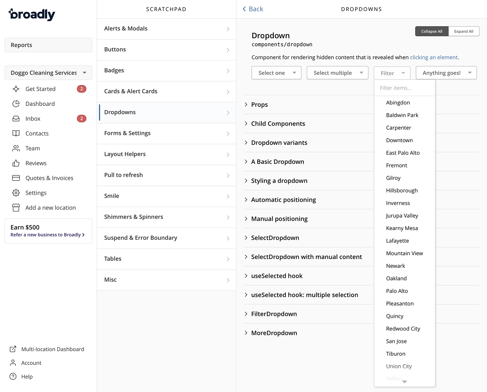 scratchpad-dropdowns